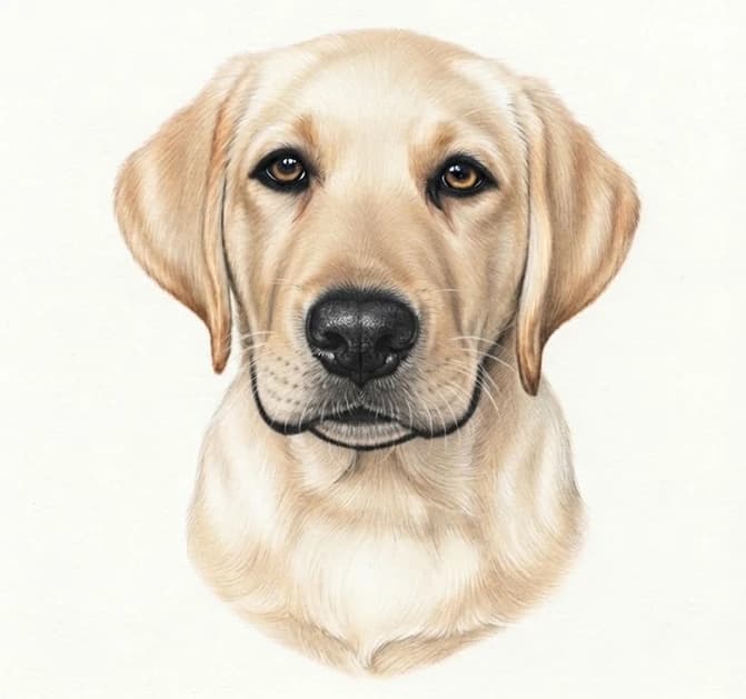 TayTo, our golden Labrador mascot